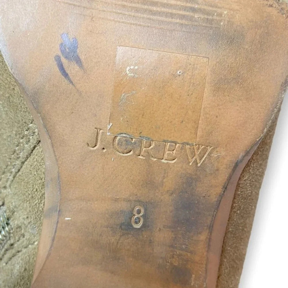 J. Crew Brown Suede Side Zip  Ankle Booties - Picture 13 of 13